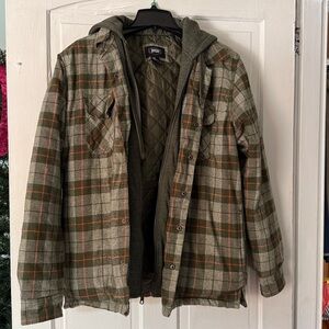 Berkley Jensen men’s plaid jacket / coat